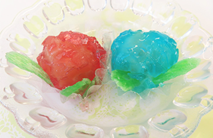 キラキラあじさい寒天づくり